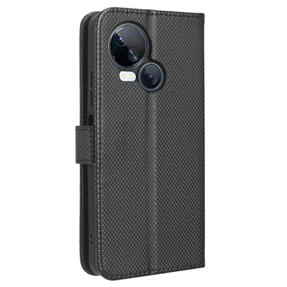 For Tecno Spark 10 5G Folio Stand PU Leather Phone Case Diamond Texture Wallet Flip Cover