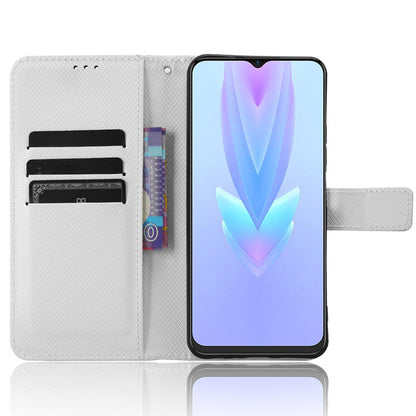 For Tecno Spark 10 5G Folio Stand PU Leather Phone Case Diamond Texture Wallet Flip Cover