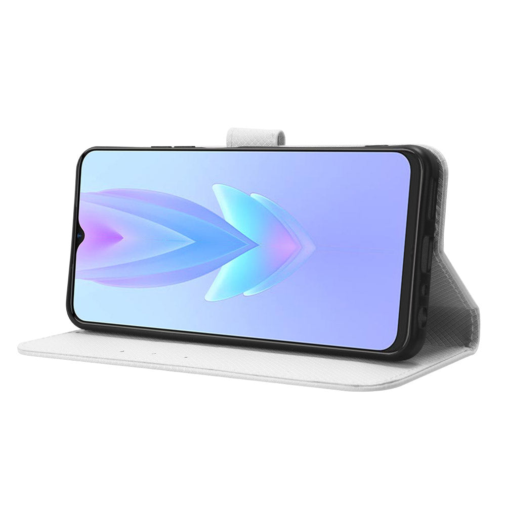 For Tecno Spark 10 5G Folio Stand PU Leather Phone Case Diamond Texture Wallet Flip Cover