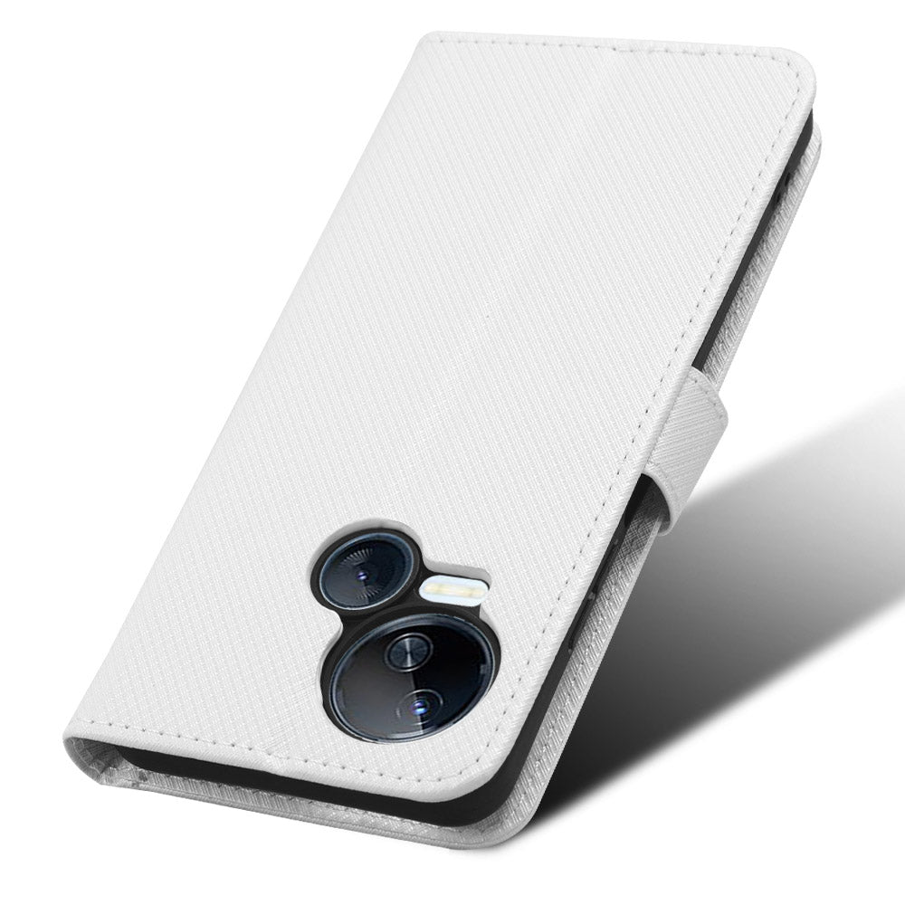 For Tecno Spark 10 5G Folio Stand PU Leather Phone Case Diamond Texture Wallet Flip Cover