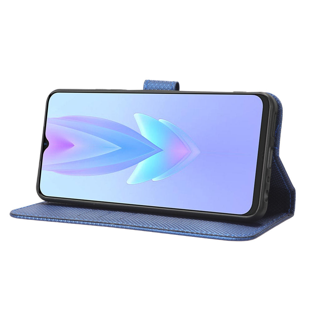 For Tecno Spark 10 5G Folio Stand PU Leather Phone Case Diamond Texture Wallet Flip Cover