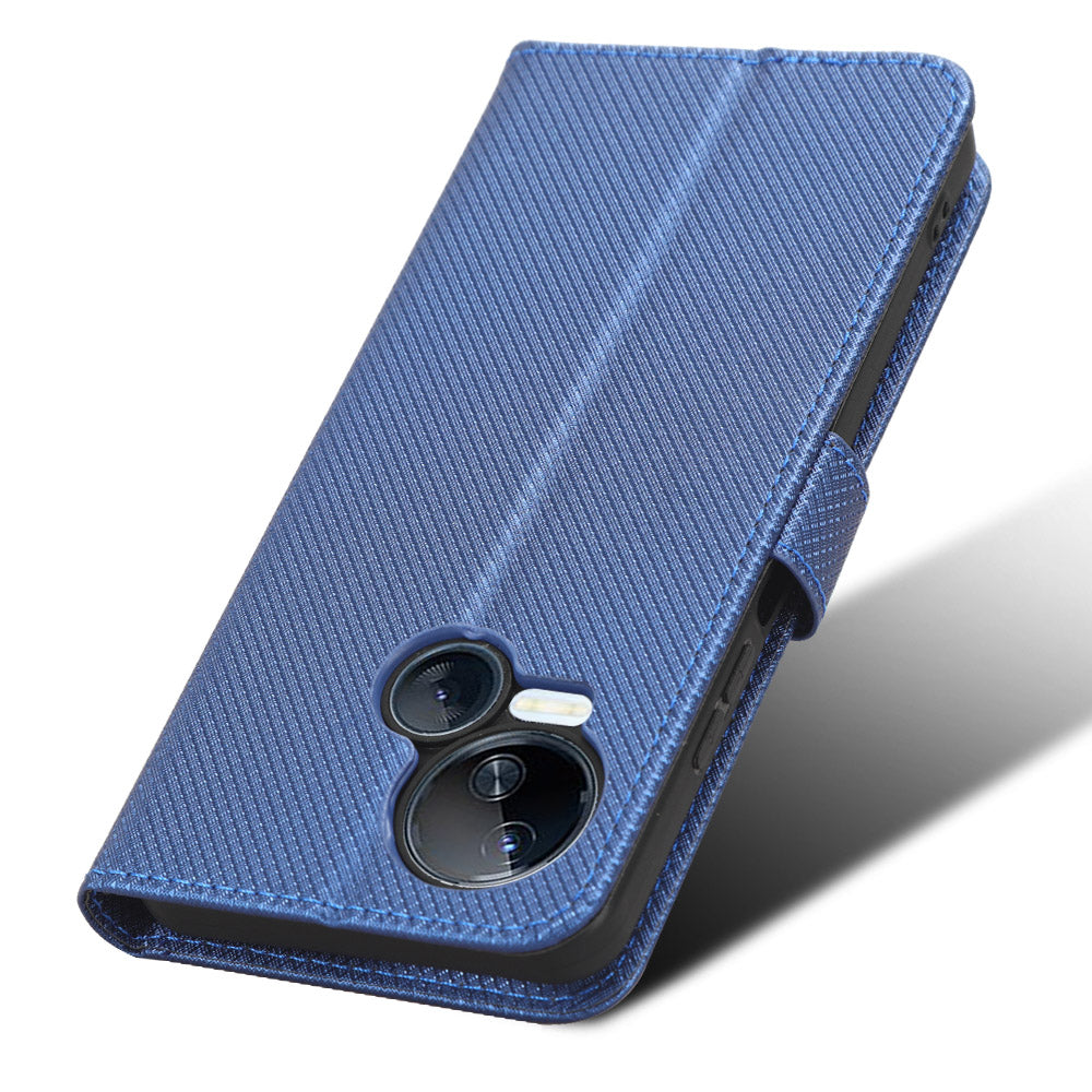 For Tecno Spark 10 5G Folio Stand PU Leather Phone Case Diamond Texture Wallet Flip Cover