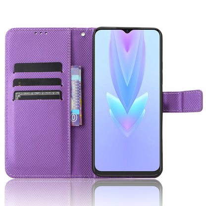 For Tecno Spark 10 5G Folio Stand PU Leather Phone Case Diamond Texture Wallet Flip Cover