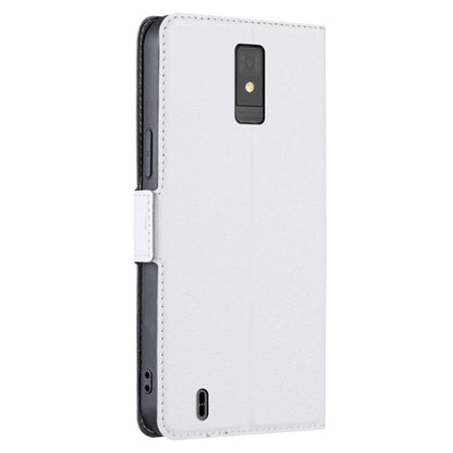 For ZTE Blade A32 Shockproof Phone Case Anti-Drop PU Leather Flip Cover with Card Slot Stand