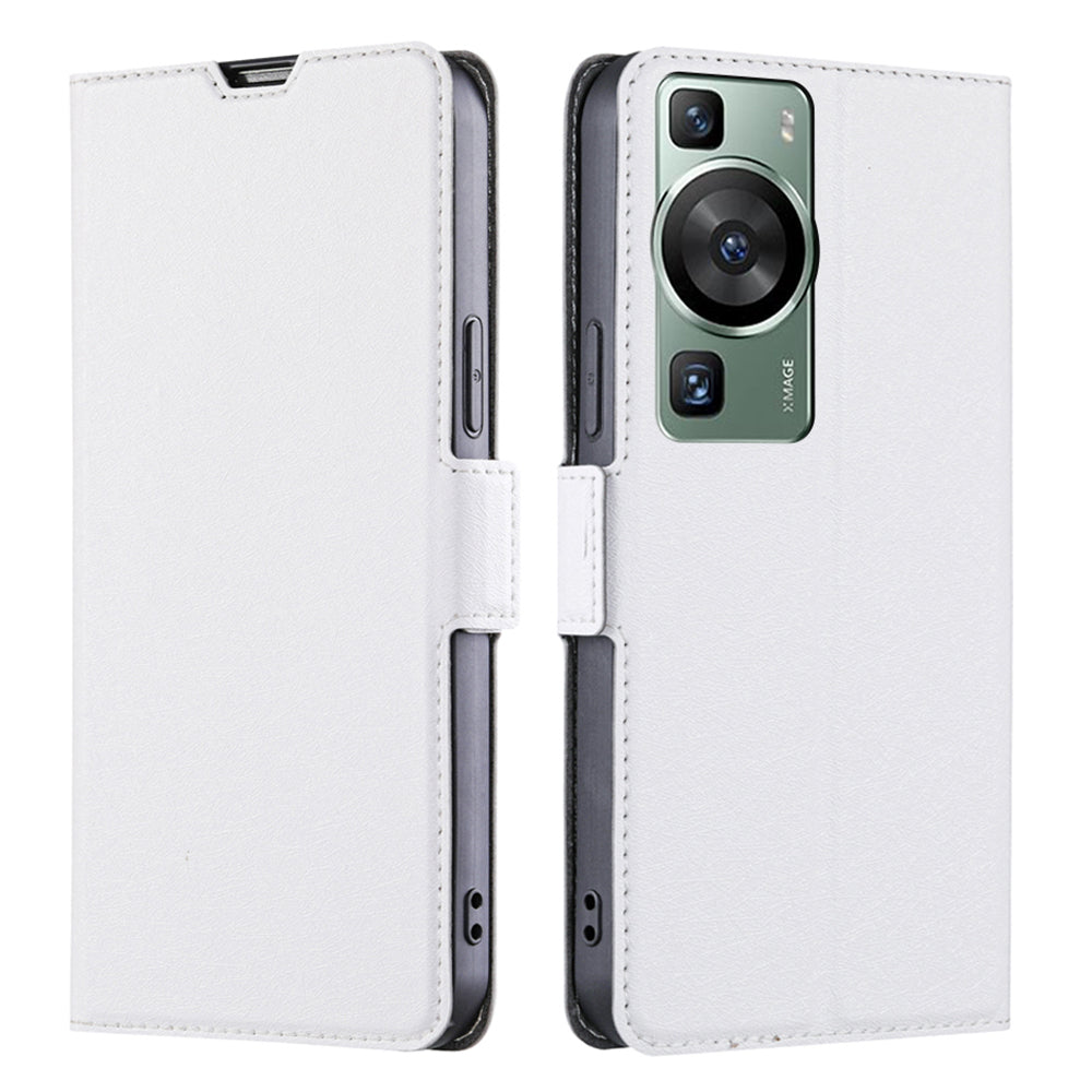 Shockproof Phone Case for Huawei P60 / P60 Pro PU Leather Anti-Drop Flip Cover with Card Slot Stand