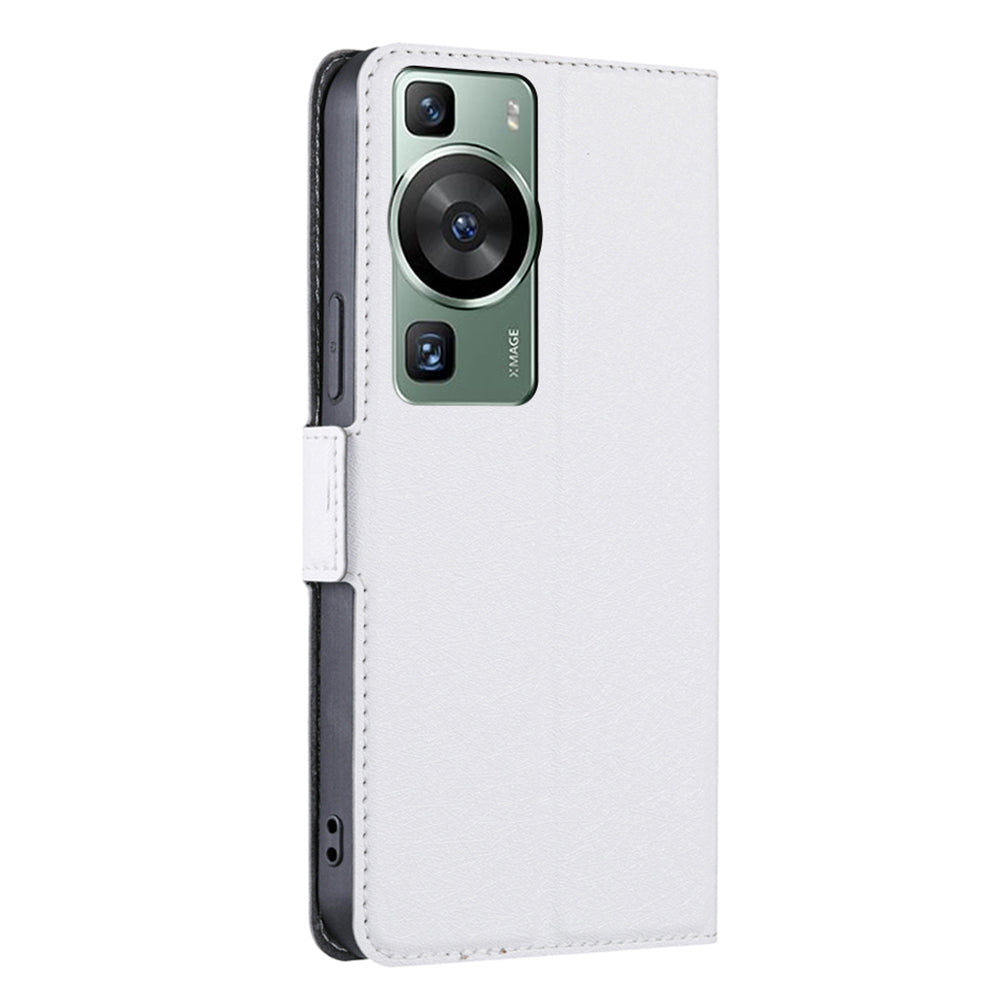 Shockproof Phone Case for Huawei P60 / P60 Pro PU Leather Anti-Drop Flip Cover with Card Slot Stand