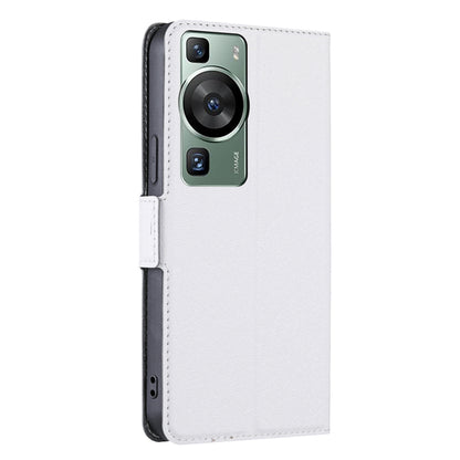 Shockproof Phone Case for Huawei P60 / P60 Pro PU Leather Anti-Drop Flip Cover with Card Slot Stand