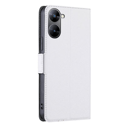 Phone Case for Realme V30 5G / V30t Shockproof PU Leather Flip Stand Card Slot Protective Cover