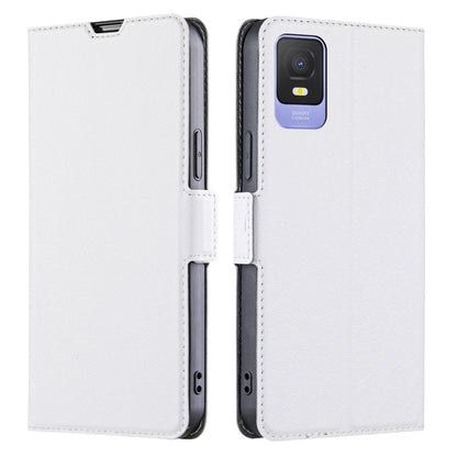 Card Slot Phone Case for TCL 403 PU Leather Flip Stand Shockproof Protective Cover
