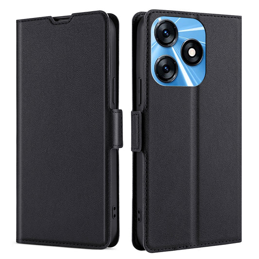 Card Slot PU Leather Phone Case for Tecno Spark 10 4G Flip Stand Shockproof Protective Cover