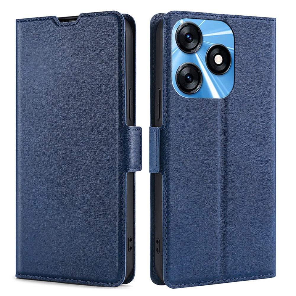 Card Slot PU Leather Phone Case for Tecno Spark 10 4G Flip Stand Shockproof Protective Cover