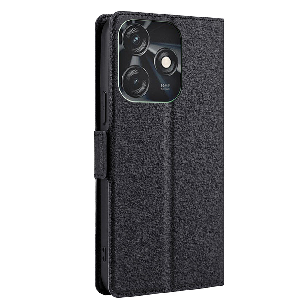 For Tecno Spark 10C 4G PU Leather Drop-proof Phone Flip Case Stand Card Slot Protective Cover