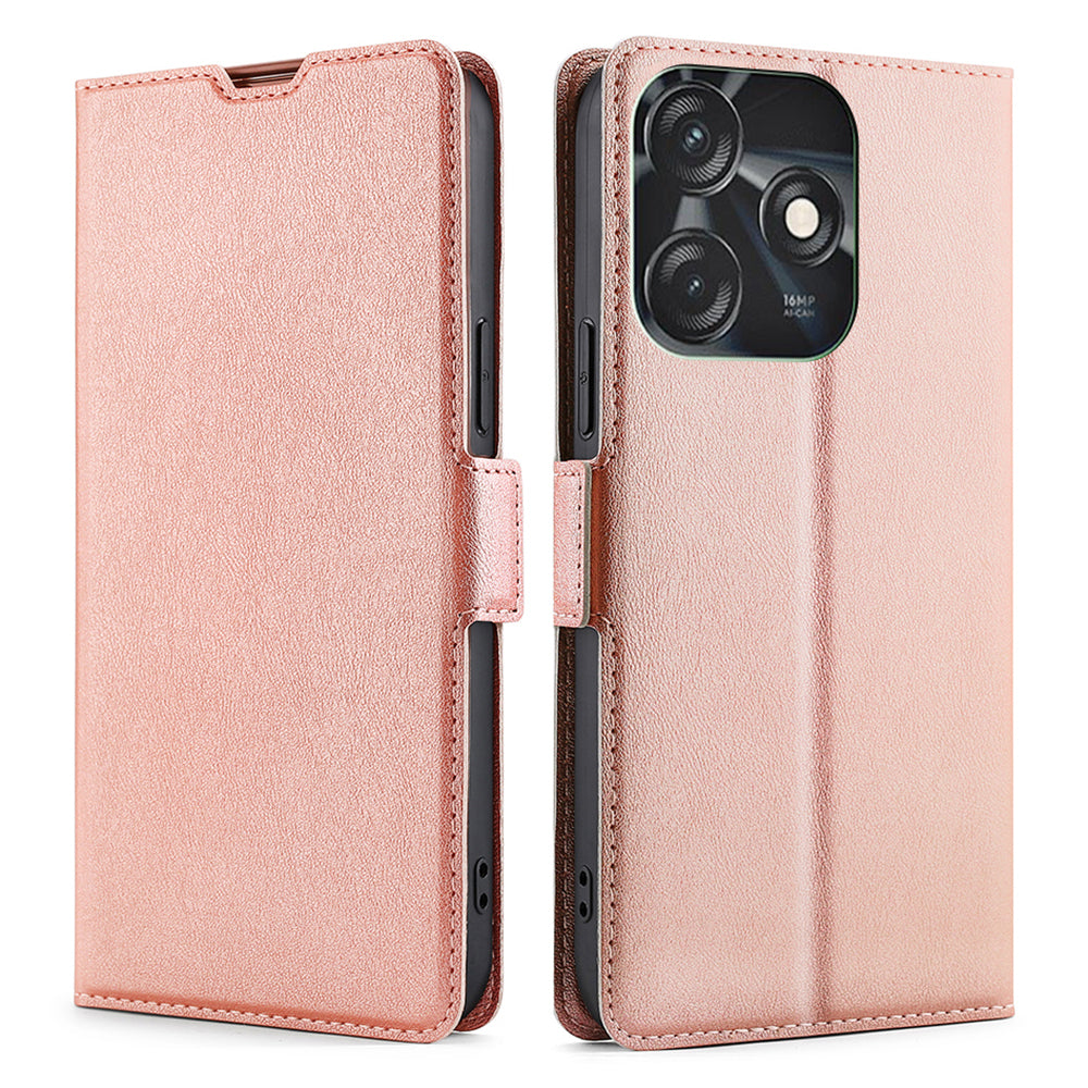 For Tecno Spark 10C 4G PU Leather Drop-proof Phone Flip Case Stand Card Slot Protective Cover