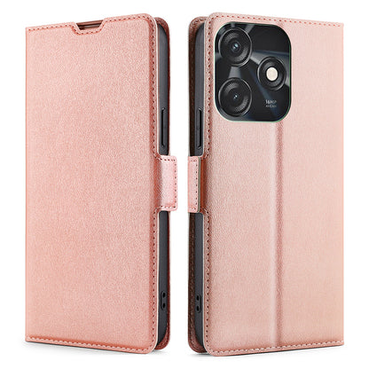 For Tecno Spark 10C 4G PU Leather Drop-proof Phone Flip Case Stand Card Slot Protective Cover
