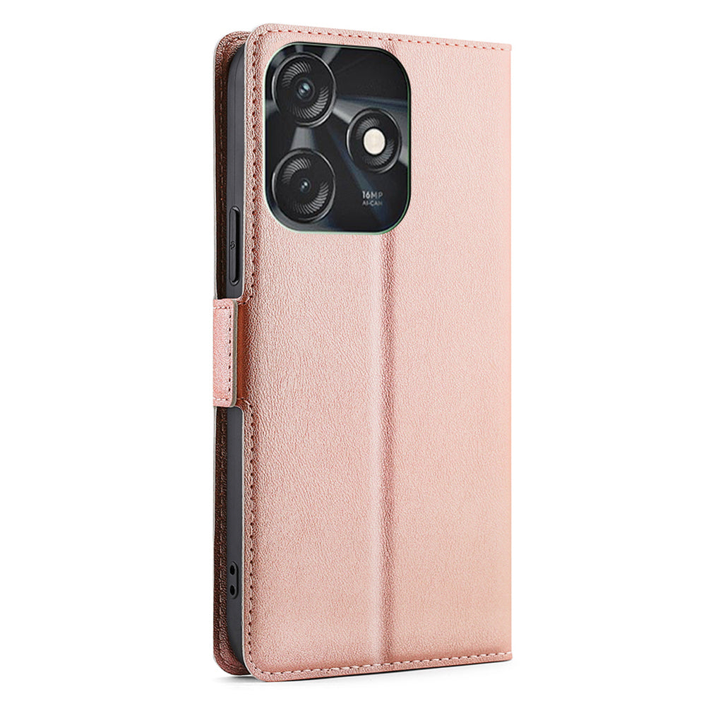 For Tecno Spark 10C 4G PU Leather Drop-proof Phone Flip Case Stand Card Slot Protective Cover