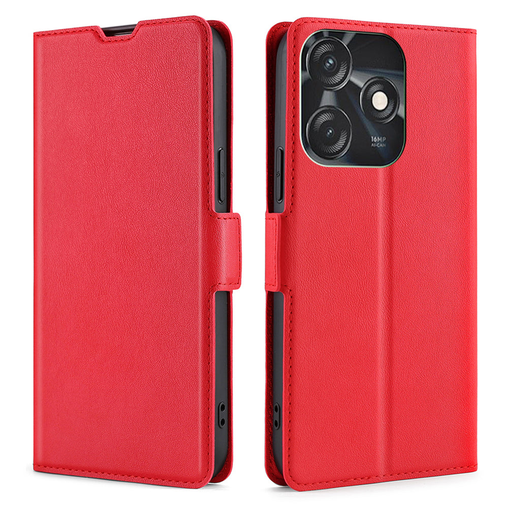 For Tecno Spark 10C 4G PU Leather Drop-proof Phone Flip Case Stand Card Slot Protective Cover