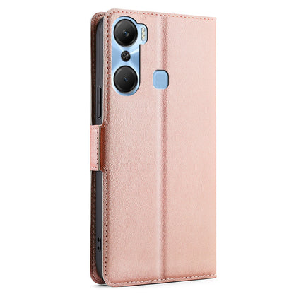 For Infinix Hot 12 Pro 4G Shockproof Phone Case PU Leather Anti-Drop Flip Cover with Card Slot Stand