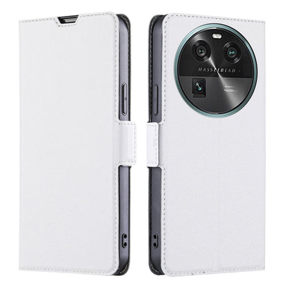 For Oppo Find X6 Fall-proof PU Leather Card Slot Phone Flip Case Stand Protective Cover