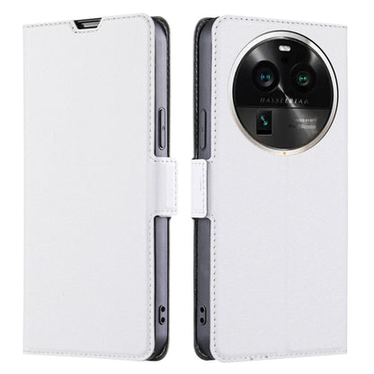 For Oppo Find X6 Pro Fall-proof Card Slot Phone Flip Case Stand PU Leather Protective Cover