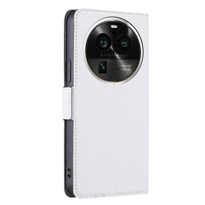 For Oppo Find X6 Pro Fall-proof Card Slot Phone Flip Case Stand PU Leather Protective Cover