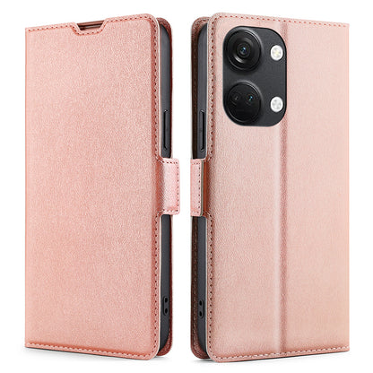 For OnePlus Nord 3 5G / Ace 2V 5G Card Slot Leather Phone Case Foldable Stand Phone Cover