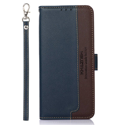 KHAZNEH For Nokia C22 RFID Blocking PU Leather Phone Case Litchi Texture Wallet Stand Cover