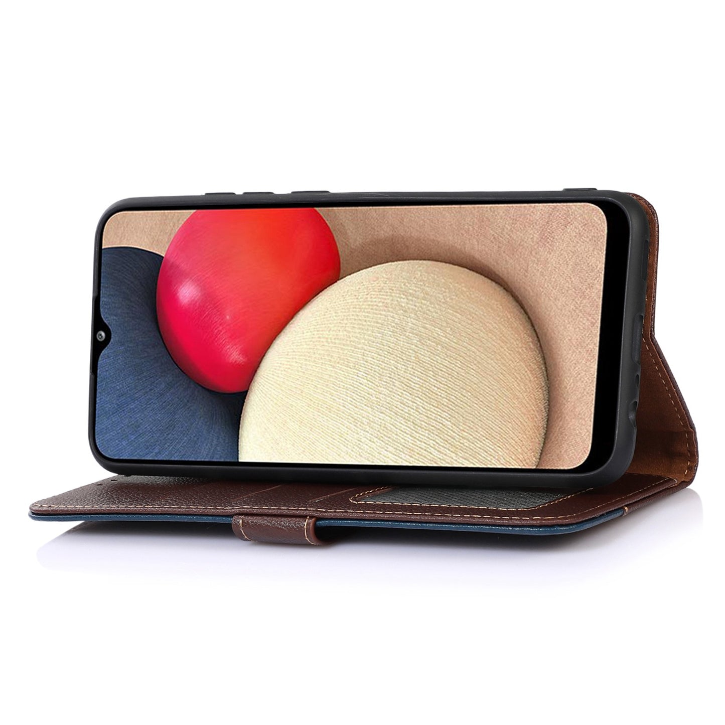 KHAZNEH For Nokia C22 RFID Blocking PU Leather Phone Case Litchi Texture Wallet Stand Cover