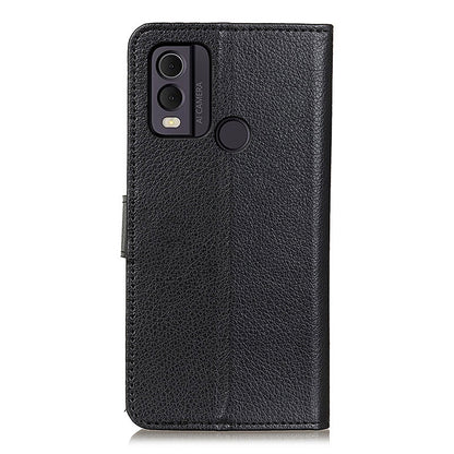 For Nokia C22 Litchi Texture Leather Wallet Phone Case Flip Stand Drop-proof Cover