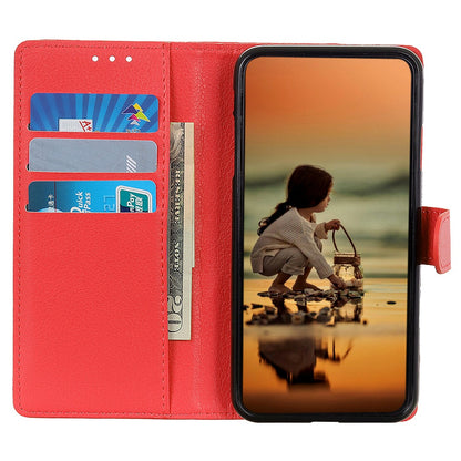 For Nokia C22 Litchi Texture Leather Wallet Phone Case Flip Stand Drop-proof Cover