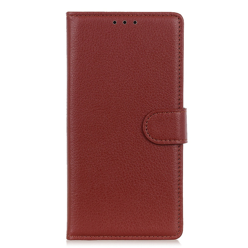 For Nokia C22 Litchi Texture Leather Wallet Phone Case Flip Stand Drop-proof Cover