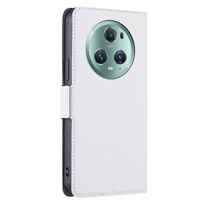 For Honor Magic5 Pro Stand Phone Case PU Leather + TPU Card Holder Cover