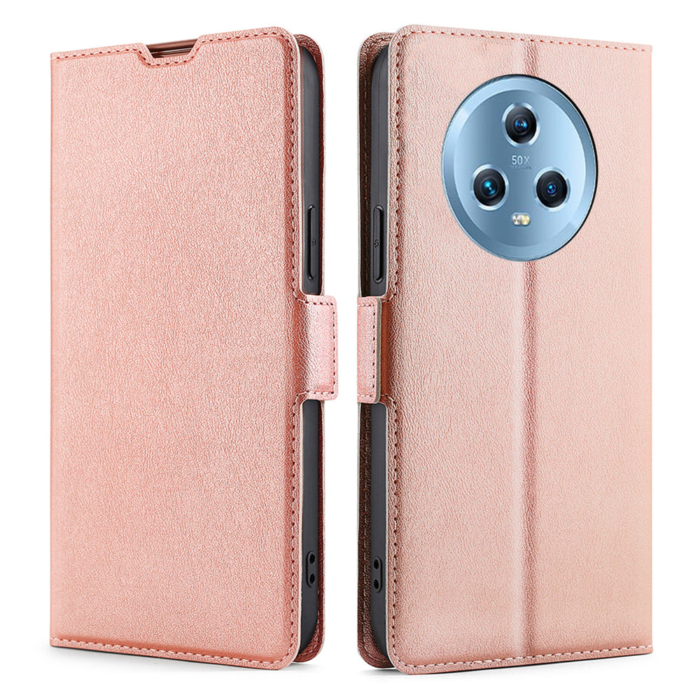 For Honor Magic5 Leather Phone Case Card Slot Stand Full Protection Cover