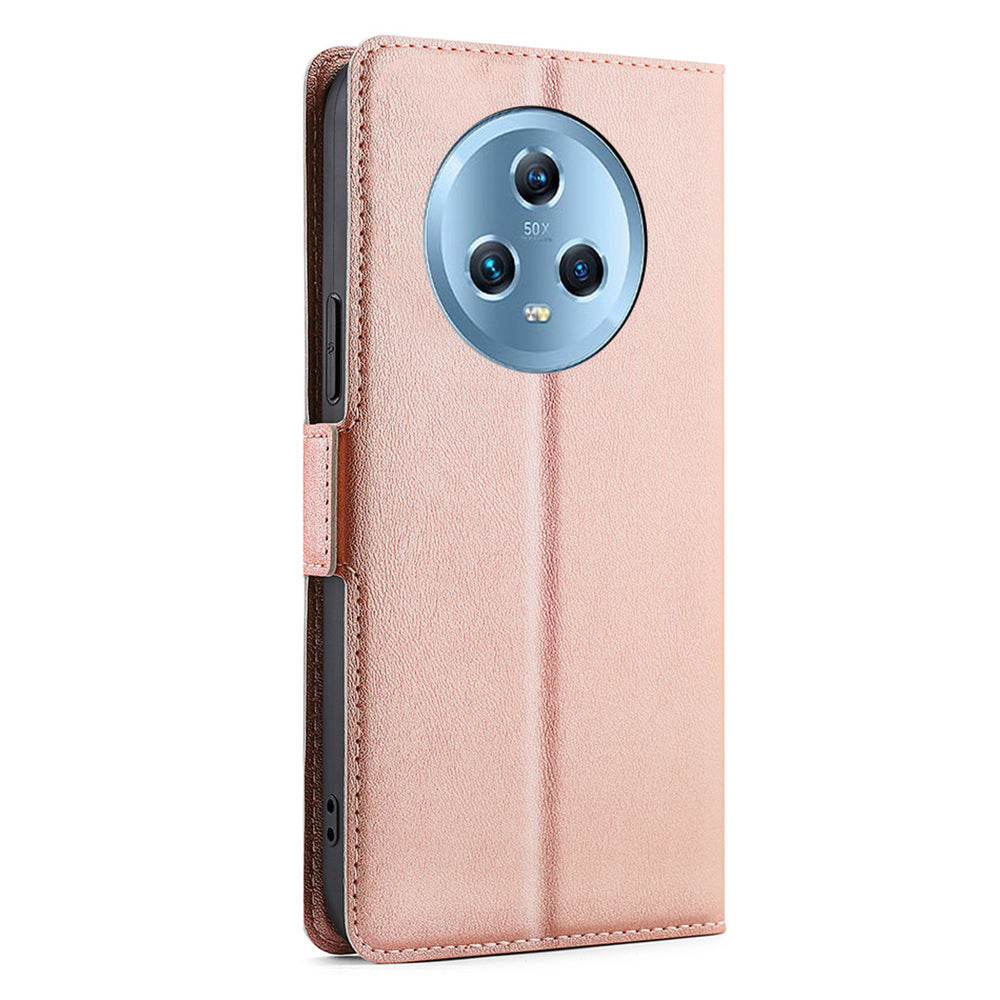 For Honor Magic5 Leather Phone Case Card Slot Stand Full Protection Cover