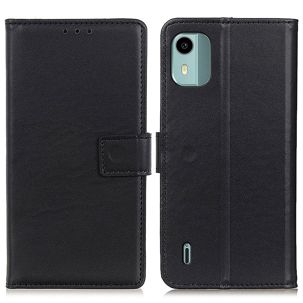 For Nokia C12 4G / C12 Plus / C12 Pro Anti-scratch PU Leather Phone Case Wallet Stand Mobile Phone Cover