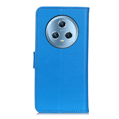 For Honor Magic5 Litchi Texture Anti-drop Phone Case Flip Stand Leather Wallet Cover