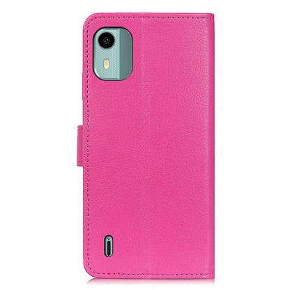 For Nokia C12 4G / C12 Plus / C12 Pro Litchi Texture Leather Wallet Mobile Case Flip Stand Drop-proof Phone Cover