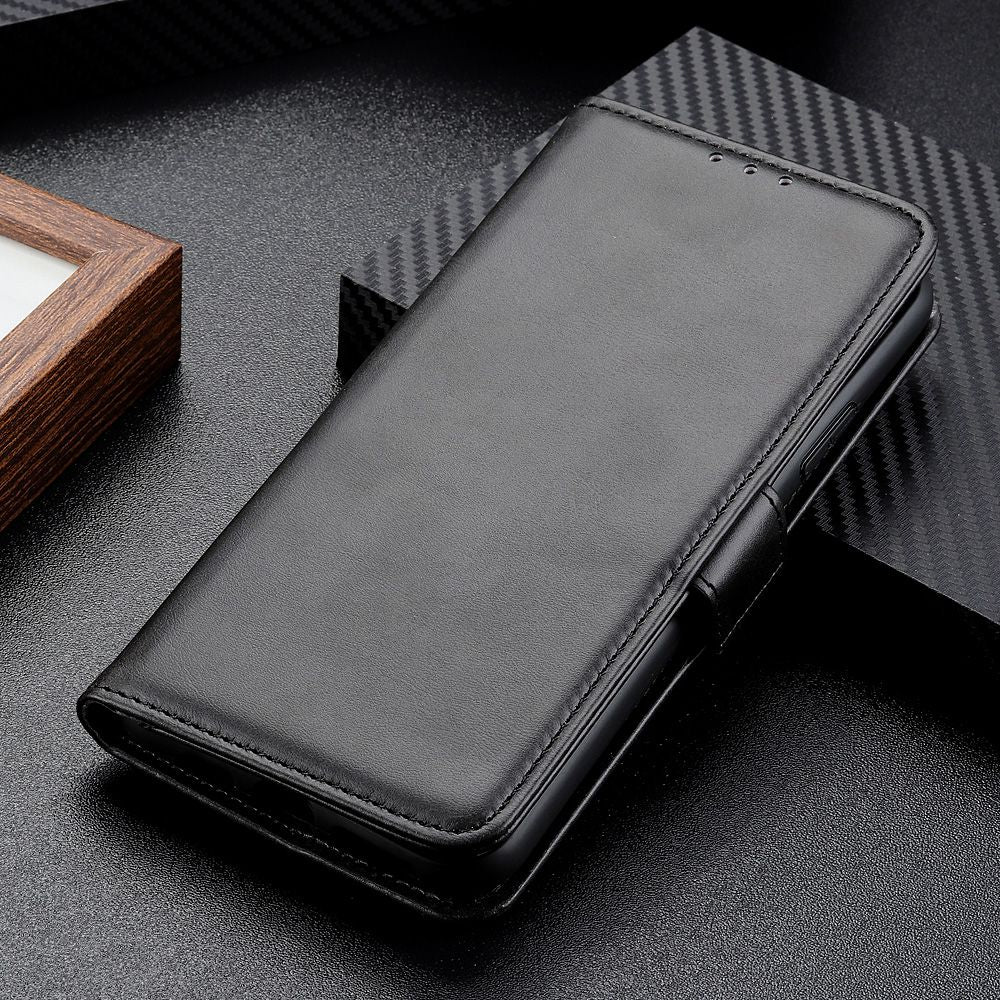 For Nokia C22 Phone Leather Case Cowhide Texture Stand Wallet Protective Cover