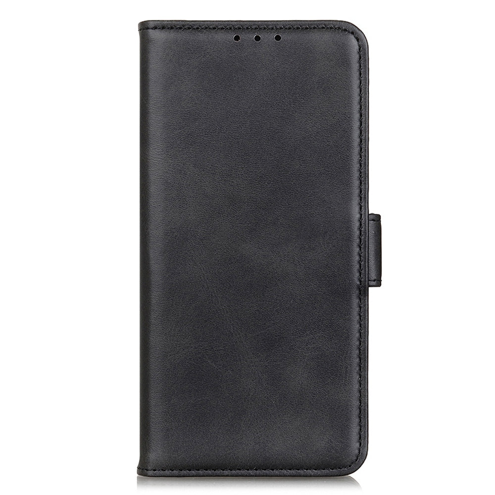 For Nokia C22 Phone Leather Case Cowhide Texture Stand Wallet Protective Cover