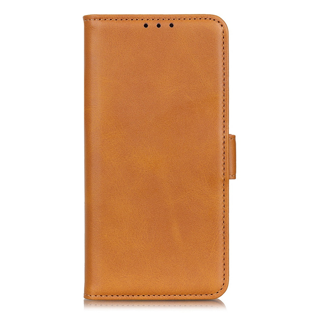 For Nokia C22 Phone Leather Case Cowhide Texture Stand Wallet Protective Cover