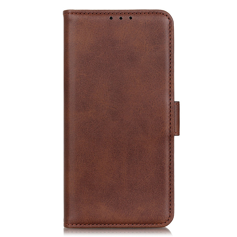 For Nokia C22 Phone Leather Case Cowhide Texture Stand Wallet Protective Cover