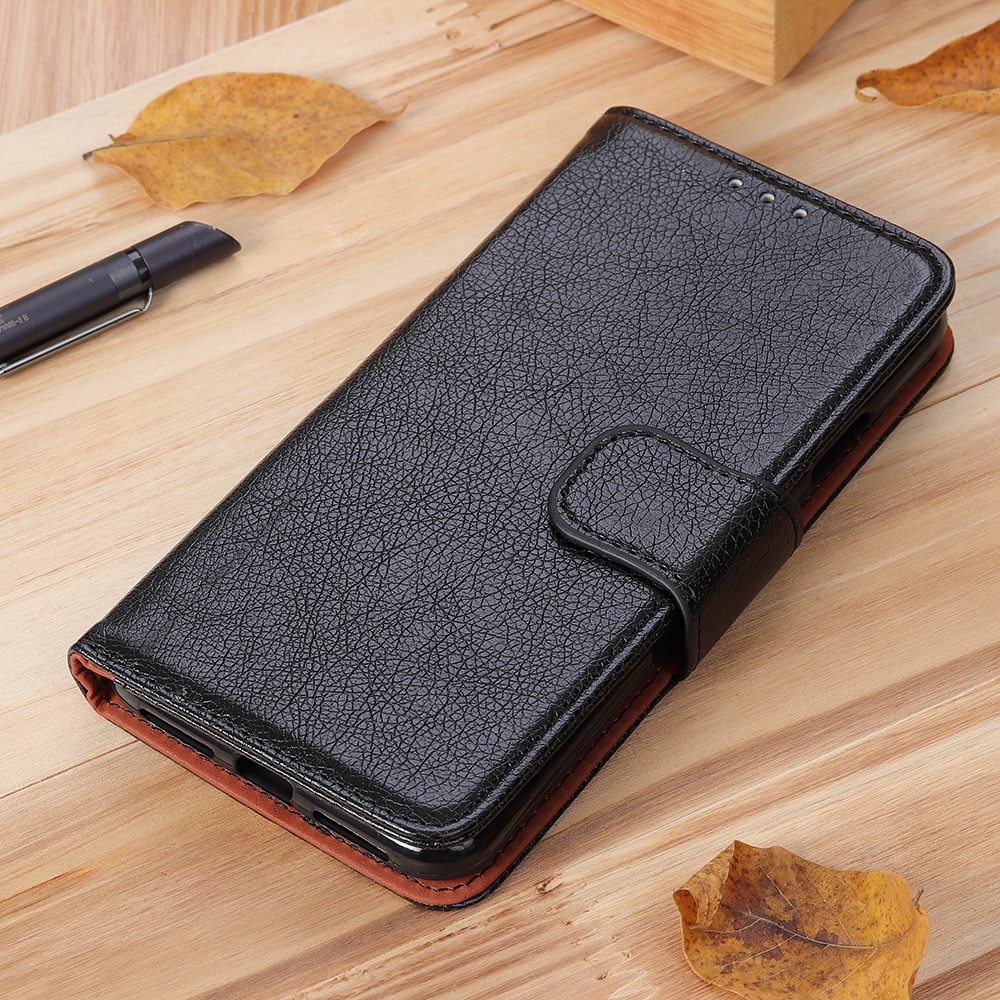 For Nokia C22 Split Leather Phone Case Nappa Texture Cellphone Protective Wallet Cover