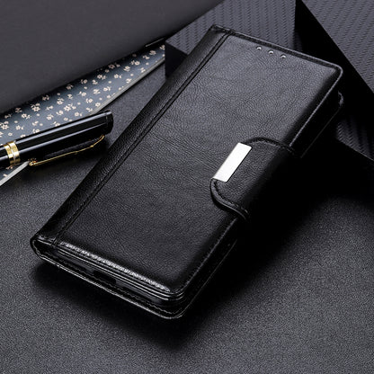 Cowhide Texture Phone Case for Nokia C22 PU Leather Folio Flip Cover Wallet Stand Protector Shell