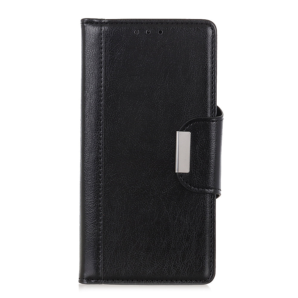 Cowhide Texture Phone Case for Nokia C22 PU Leather Folio Flip Cover Wallet Stand Protector Shell