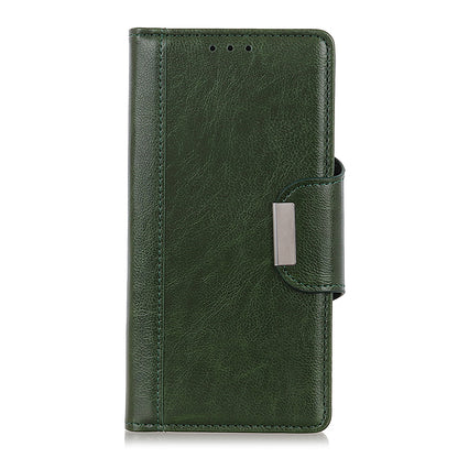 Cowhide Texture Phone Case for Nokia C22 PU Leather Folio Flip Cover Wallet Stand Protector Shell