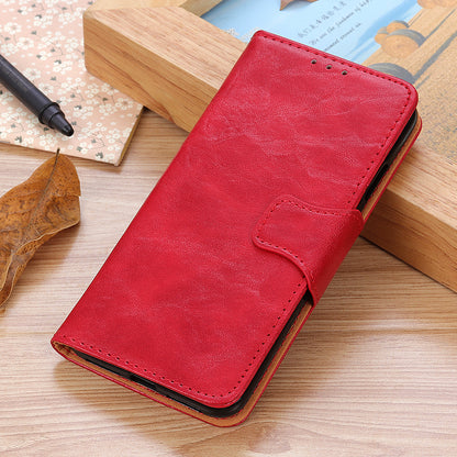 Anti-Drop Phone Shell for Nokia C22 Split  Leather Flip Cover Crazy Horse Texture Phone Case with Wallet