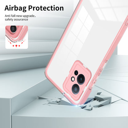 For vivo Y30 / Y33s / T1 / Y75 / Y55 5G 3-in-1 Transparent Phone Cover TPU + PC Camera Protection Back Case