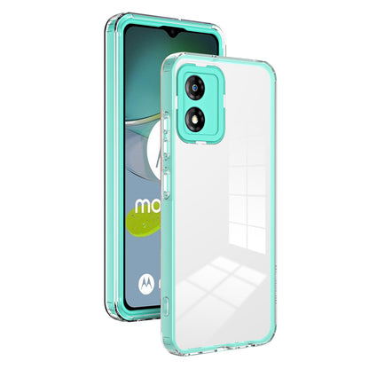 For Motorola Moto E13 4G 3-in-1 Transparent Phone Cover Camera Protection TPU + PC Drop-proof Case