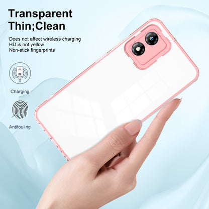 For Motorola Moto E13 4G 3-in-1 Transparent Phone Cover Camera Protection TPU + PC Drop-proof Case