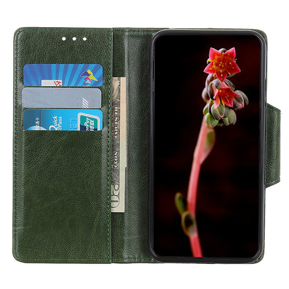 Phone Wallet Case for Nokia C12 4G / C12 Plus / C12 Pro , PU Leather Cowhide Texture Stand Cover