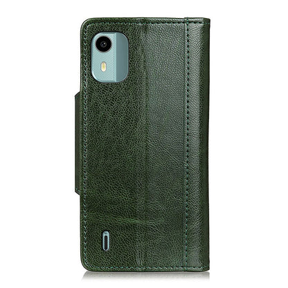 Phone Wallet Case for Nokia C12 4G / C12 Plus / C12 Pro , PU Leather Cowhide Texture Stand Cover